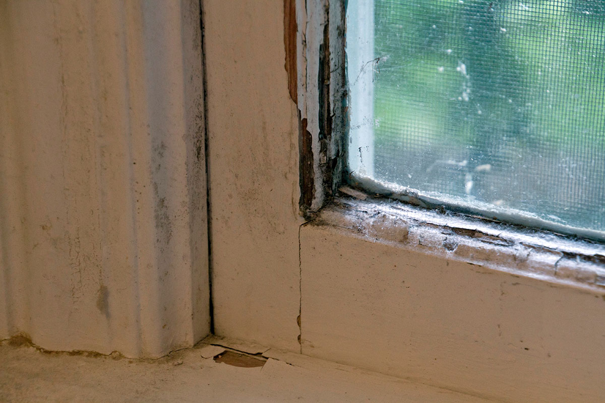 lead paint exposure on window sill